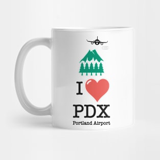 I Love/Like PDX Portland airport Mug